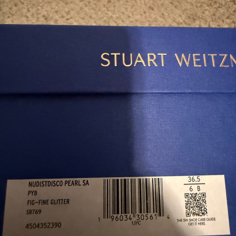 Stuart Weitzman Sparkling Gold Heels - Picture 5 of 5